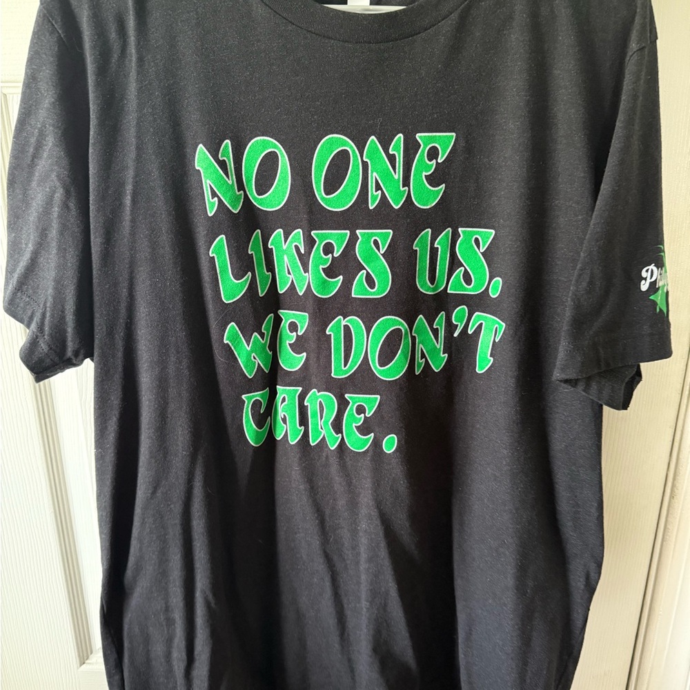 Bella Canvas Black Tee with Green Accents